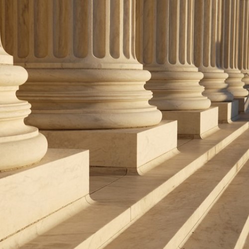 Courthouse steps.